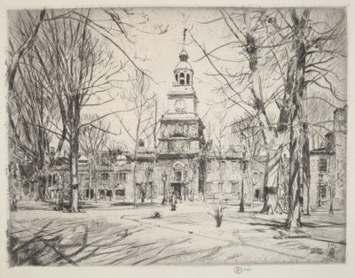 Independence Hall alkotó: Childe Hassam