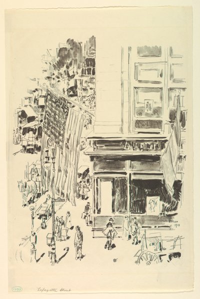 Lafayette utca alkotó: Childe Hassam