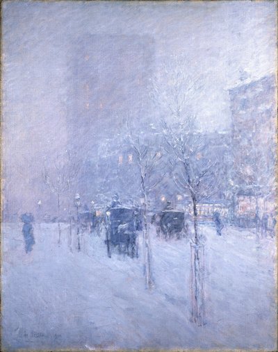 Késő délután, New York, tél alkotó: Childe Hassam