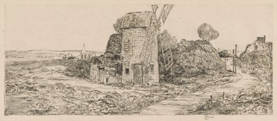 Long Island szélmalom, 1929 alkotó: Childe Hassam