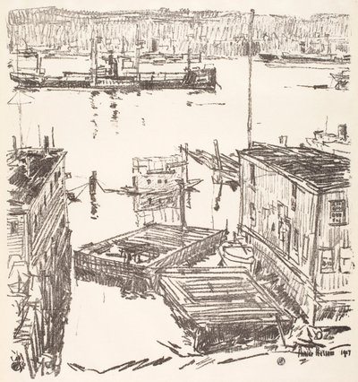 North River alkotó: Childe Hassam
