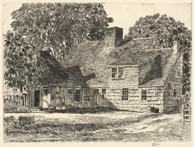 Régi Dominy House, Easthampton alkotó: Childe Hassam