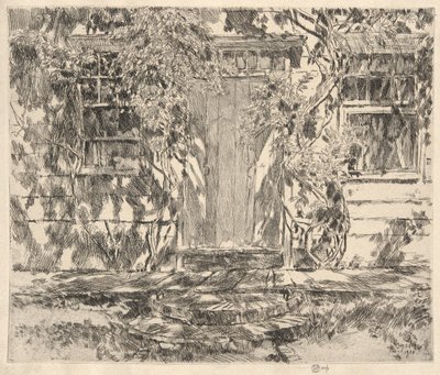 Old Doorway, Easthmapton, 1920 alkotó: Childe Hassam