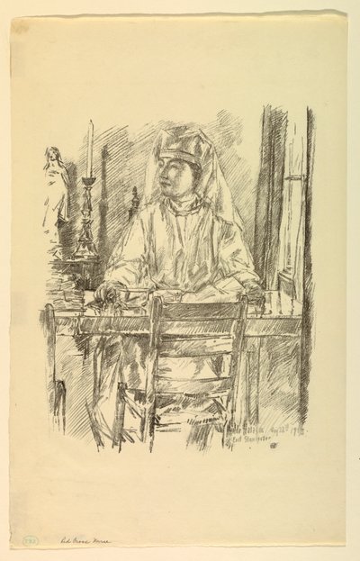 Vöröskeresztes nővér alkotó: Childe Hassam