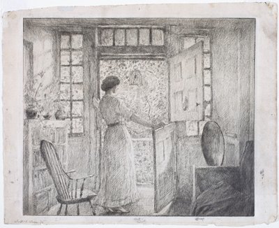 A holland ajtó (előlap), a görög tánc (hátlap) alkotó: Childe Hassam