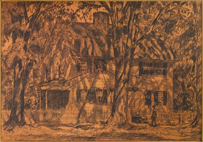 A Lion Gardiner-ház, Easthampton, Long Island alkotó: Childe Hassam