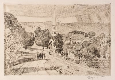 Vermont Village (Peacham) alkotó: Childe Hassam