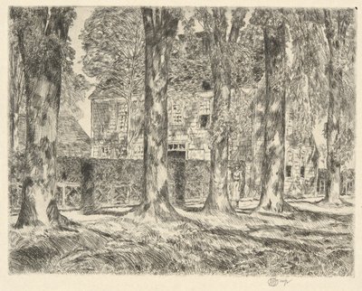 Falusi szilfák, 1923 alkotó: Childe Hassam