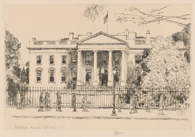 Fehér Ház, Washington, 1925 alkotó: Childe Hassam