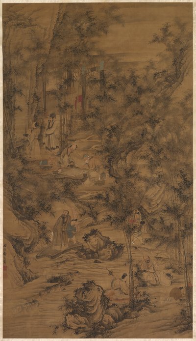 A bambuszliget hét méltósága alkotó: China, Qing dynasty