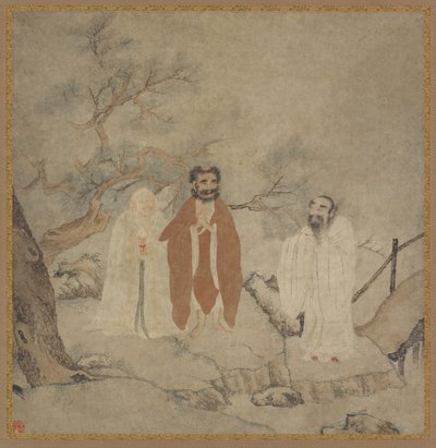 Szakjamuni, Laozi és Konfuciusz, 1368 és 1644 között alkotó: Chinese Master