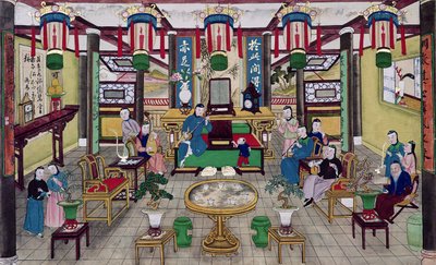 Egy szoba Mr. Kong, egy pekingi kereskedő házában alkotó: Chinese School