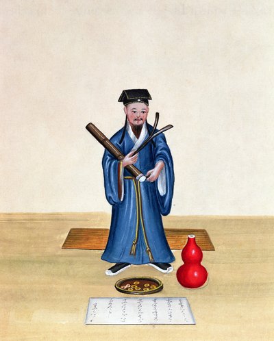 Egy taoista Kínában, 1785 körül (wc papíron) alkotó: Chinese School