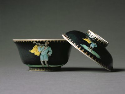Cukortál és fedél, Qianlong-korszak (1736-95) 1740 körül (porcelán) (lásd még: 314530) alkotó: Chinese School