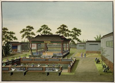 Kerti jelenet, 1820-40 körül (wc papíron) alkotó: Chinese School