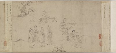 A hetedik hónap illusztrációi Bin ódáiból, Song-dinasztia vagy Yuan-dinasztia, 13. század közepe-14. század közepe (tintával papíron) alkotó: Chinese School