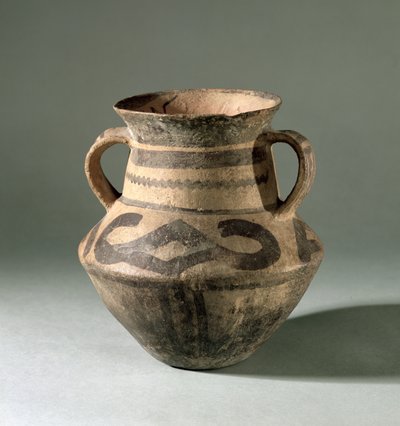 Jar, Gansu tartományból, ie 1300-700 körül (agyag) alkotó: Chinese School