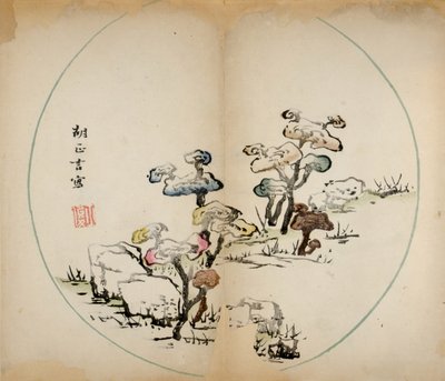 Ten Bamboo Studio Prints, 1643 (fablokk) alkotó: Chinese School