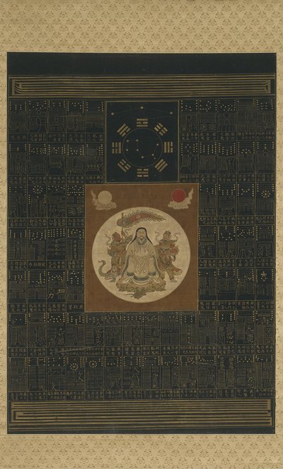 Zhenwu a Nyolc Trigrammal, az Északi Göncölővel és Talizmánokkal, Qing-dinasztia alkotó: Chinese School