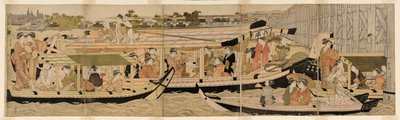 Élményhajók a Sumida folyón alkotó: Chobunsai Eishi