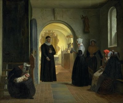 Egy nő ünnepélyes gyülekezete a szülés után alkotó: Christen Dalsgaard