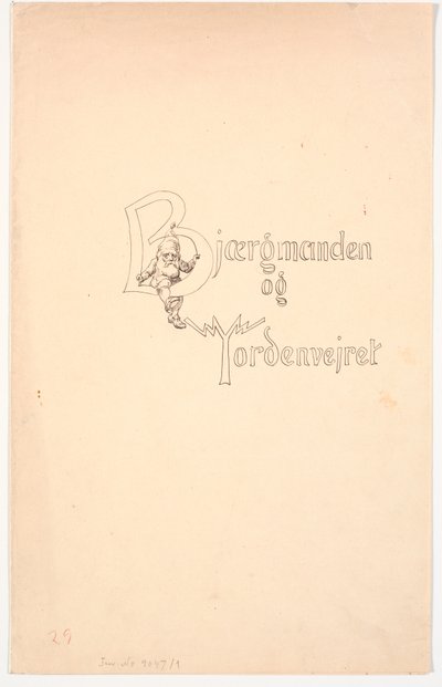 Borító a "A hegyi ember és a vihar" című meséhez alkotó: Christen Dalsgaard