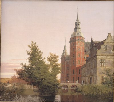 Frederiksborg kastély északnyugat felől nézve alkotó: Christen Købke