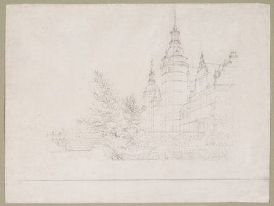 Frederiksborg kastély. Buli Møntbroenben alkotó: Christen Købke
