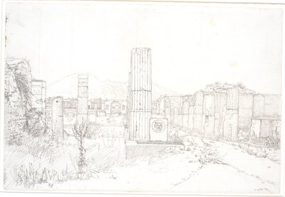 A pompeii fórum része alkotó: Christen Købke