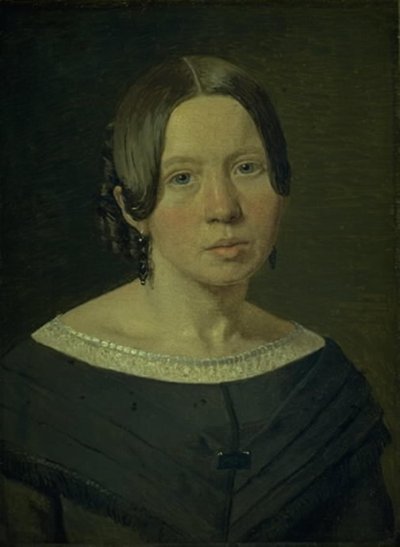 A művész sógornőjének portréja, Johanne Elisabeth Købke, szül.: Sundbye alkotó: Christen Købke