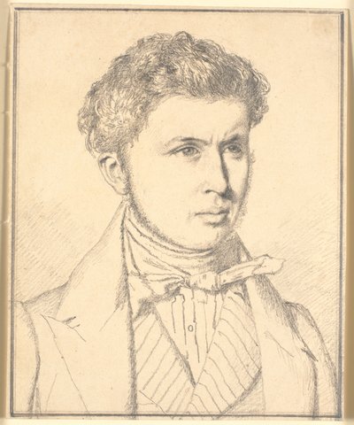 A művész testvérének, H.P.N. Købkének (1812-39) portréja alkotó: Christen Købke