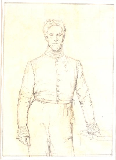 Jens Andreas Graah (1787-1873) megyei főispán és kamarás alkotó: Christen Købke