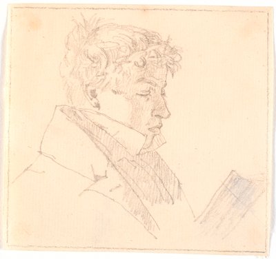 Olvasó fiatalember, a művész legidősebb testvére, Carl Adolf Købke lelkész (1804-1840) ? alkotó: Christen Købke