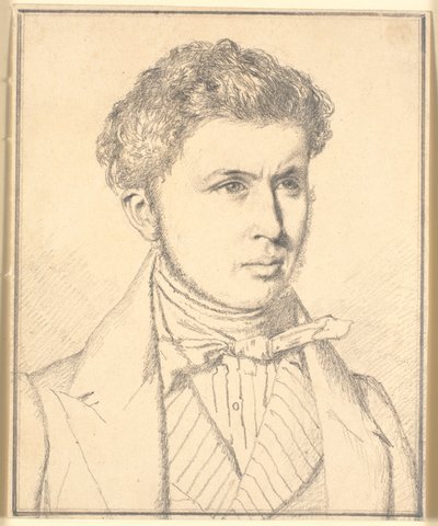 A művész testvérének, H.P.N. Købkének (1812-39) portréja alkotó: Christen Købke
