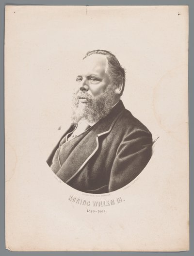 III. Vilmos holland portréja III. Vilmos király 1849-1874 (cím a tárgyon) alkotó: Christiaan Bos