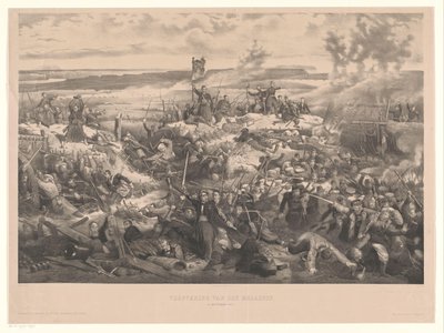 Malachov csata A Malakoff meghódítása. 1855. szeptember 8. (cím a tárgyon) alkotó: Christiaan Bos