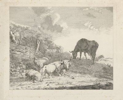 Táj szarvasmarhákkal alkotó: Christiaan Godfried Schutze van Houten