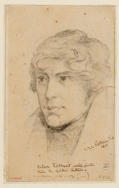 Octave Tassaert portréja alkotó: Christiaan Julius Lodewijk Portman