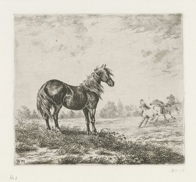 Táj három lóval alkotó: Christiaan Wilhelmus Moorrees