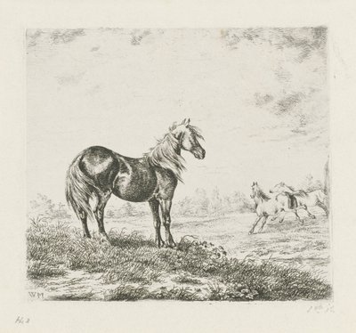 Táj három lóval alkotó: Christiaan Wilhelmus Moorrees