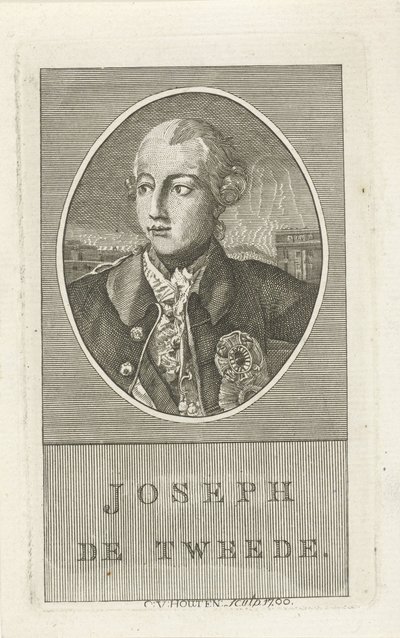 József német császár portréja alkotó: Christiaan van Houten