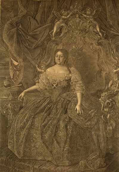 Anna Joannovna császárné portréja 1693-1740, 1740-es évek alkotó: Christian Albrecht Wortmann