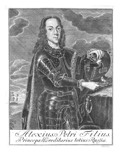 Alekszej Petrovics oroszországi Carevics portréja 1690-1718, kb. 1730 alkotó: Christian Albrecht Wortmann