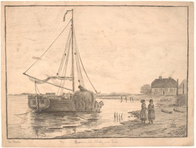 A strand Nordby-ben a Fanø-n alkotó: Christian Blache