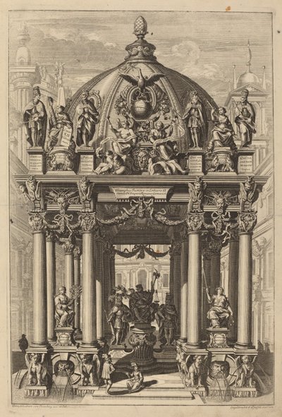 II. Lotharius diadalíve alkotó: Christian Engelbrecht and Johann Andreas Pfeffel, after Peter Schubert von Ehrenberg