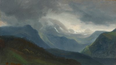 Közeledik a zivatar az Alpokban alkotó: Christian Ernst Bernhard Morgenstern