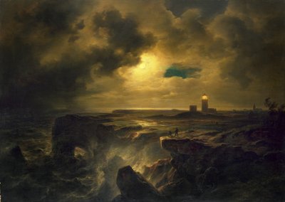 Helgoland a holdfényben alkotó: Christian Ernst Bernhard Morgenstern