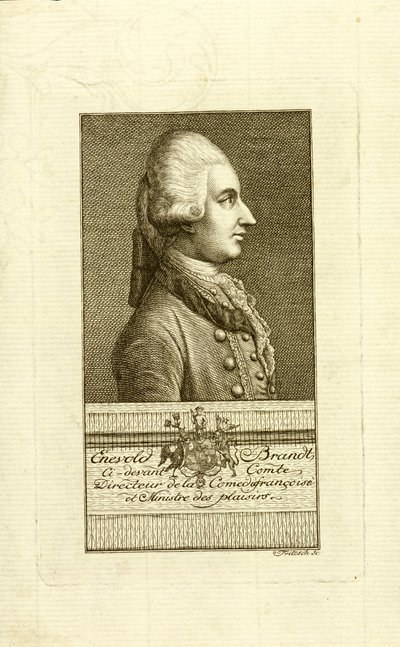 Enevold Brandt gróf portréja 1738-1772, 1773. alkotó: Christian Friedrich Fritzsch
