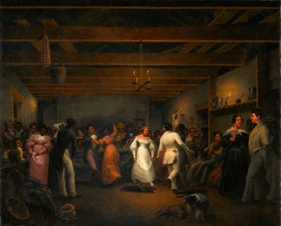 Konyhabál a White Sulphur Springsben, Virginia, 1838 alkotó: Christian Friedrich Mayr