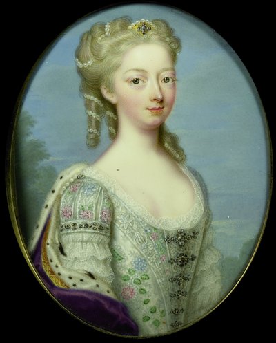 Anna, hannoveri hercegnő (1709-59), IV. Vilmos, Orange-Nassau hercegének felesége alkotó: Christian Friedrich Zincke